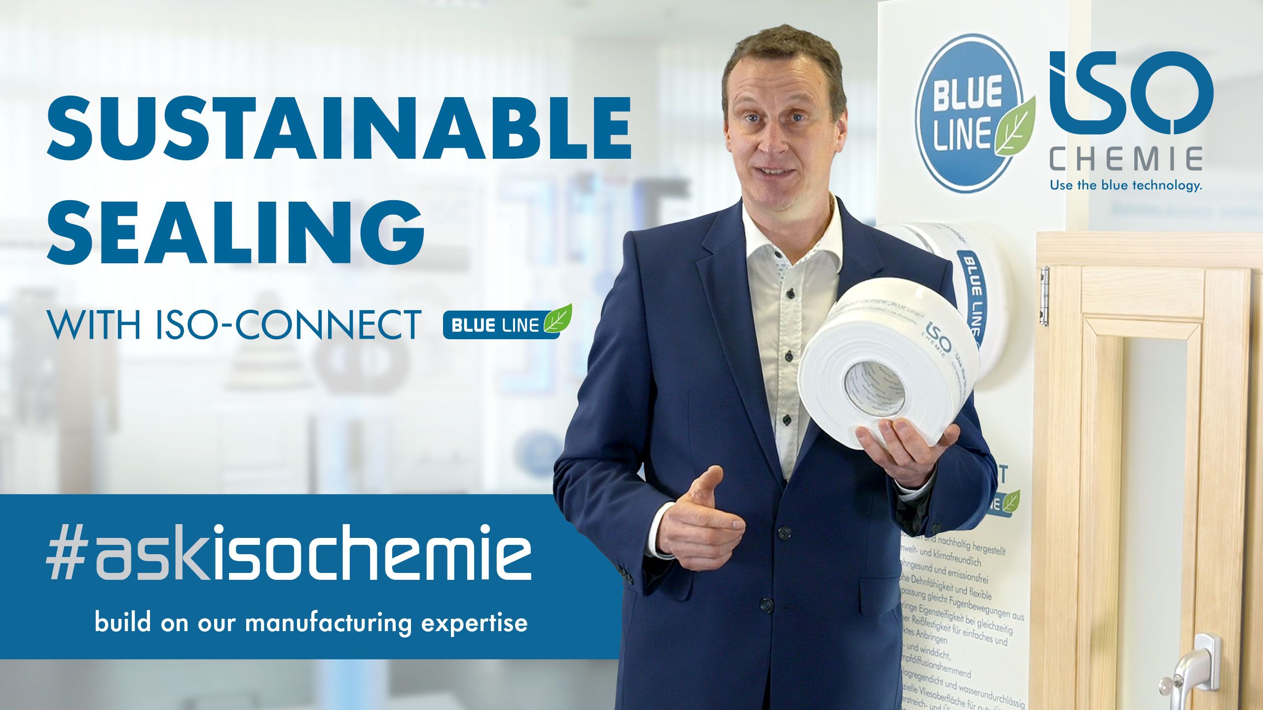 ISO-CONNECT INSIDE and OUTSIDE „BLUE LINE“ – bio-based window sealing from renewable raw materials 