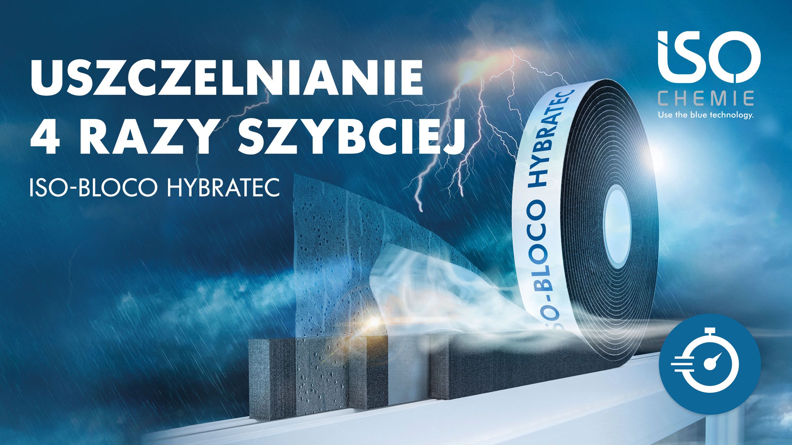 Porównanie czasu montażu: ISO-BLOCO HYBRATEC vs folie okienne + pianka PU