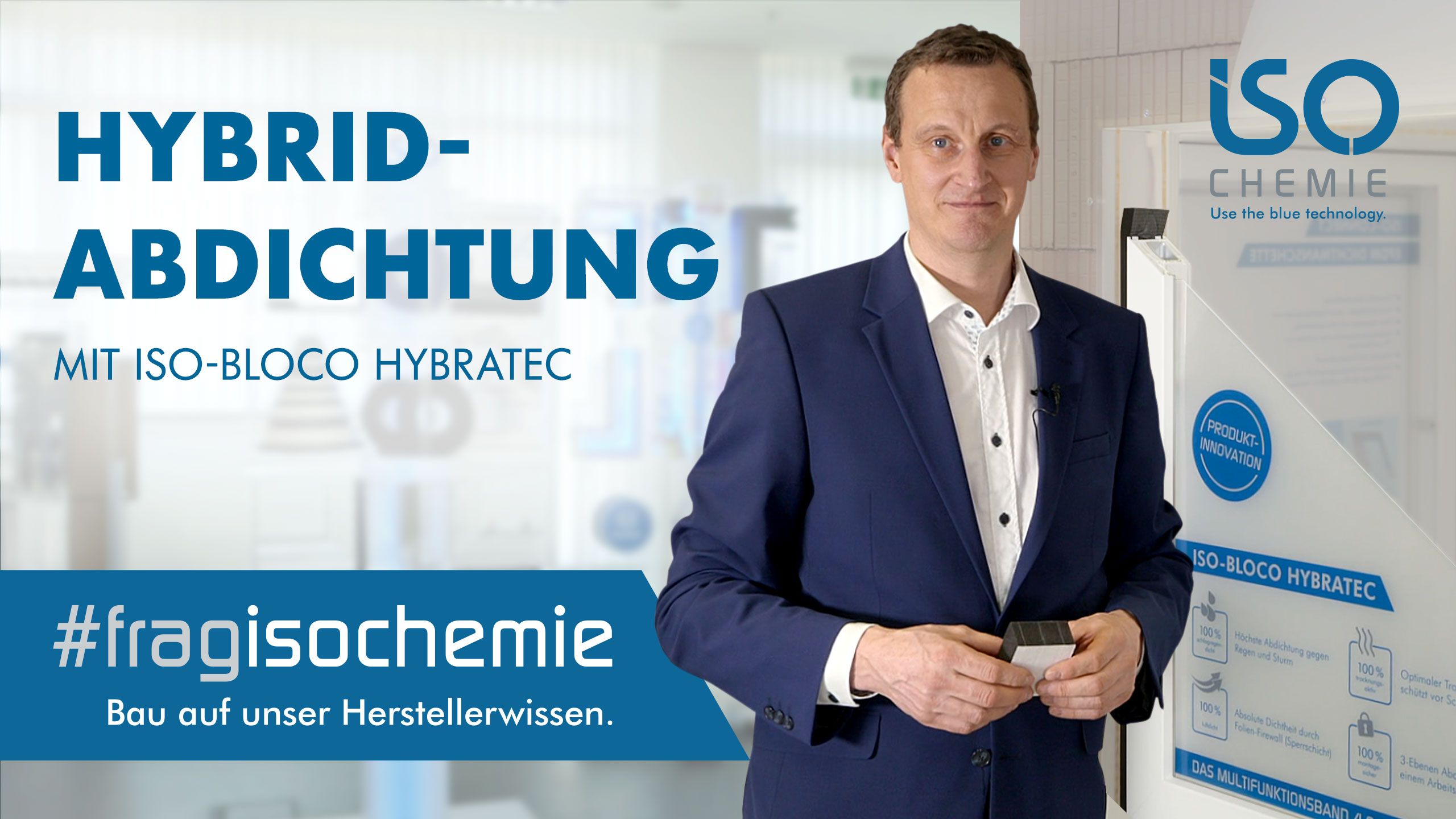Fenstermontage mit ISO-BLOCO HYBRATEC – das Multifunktionsband mit integrierter Folien-Firewall