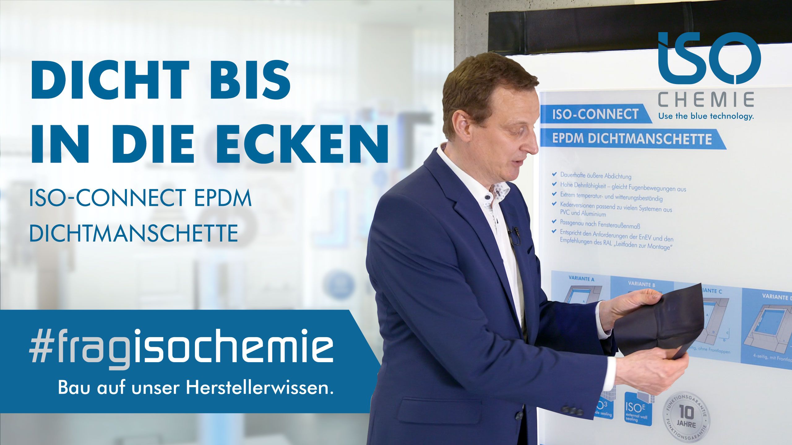 ISO-CONNECT EPDM DICHTMANSCHETTE – vielseitige und bewährte Abdichtungsfolie