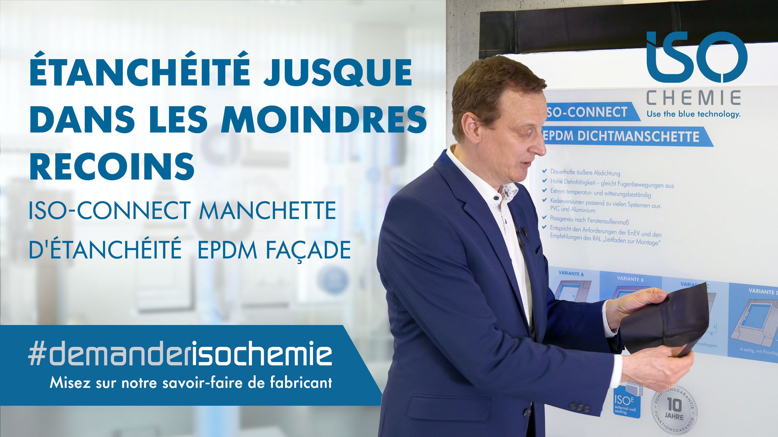 ISO-CONNECT MANCHETTE D'ÉTANCHÉITÉ EPDM – membrane d'étanchéité polyvalente et éprouvée 