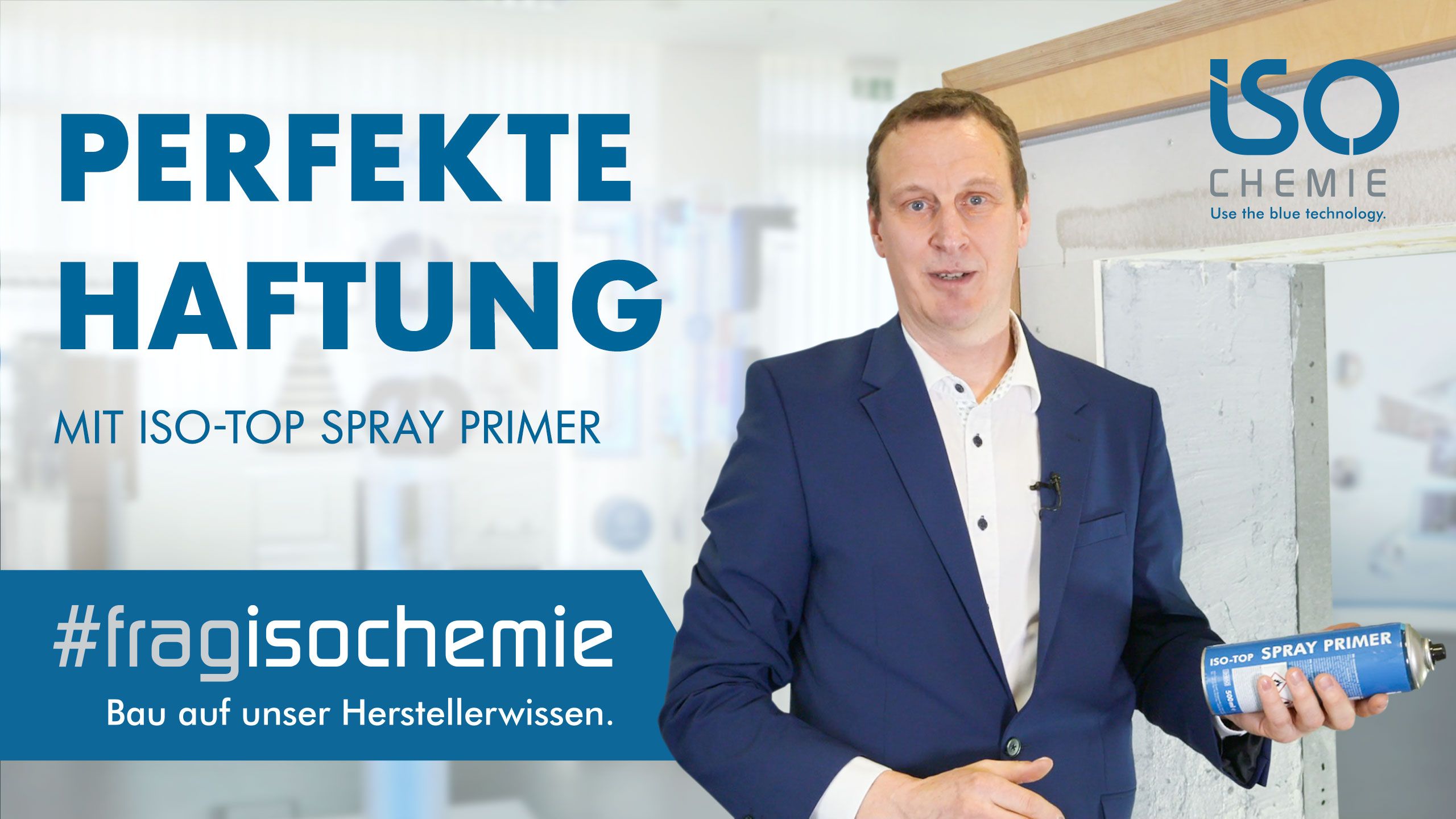 ISO-TOP SPRAY PRIMER – Sprüh-Haftvermittler für Fensterfolien, Fugendichtbänder & Multifunktionsbänder