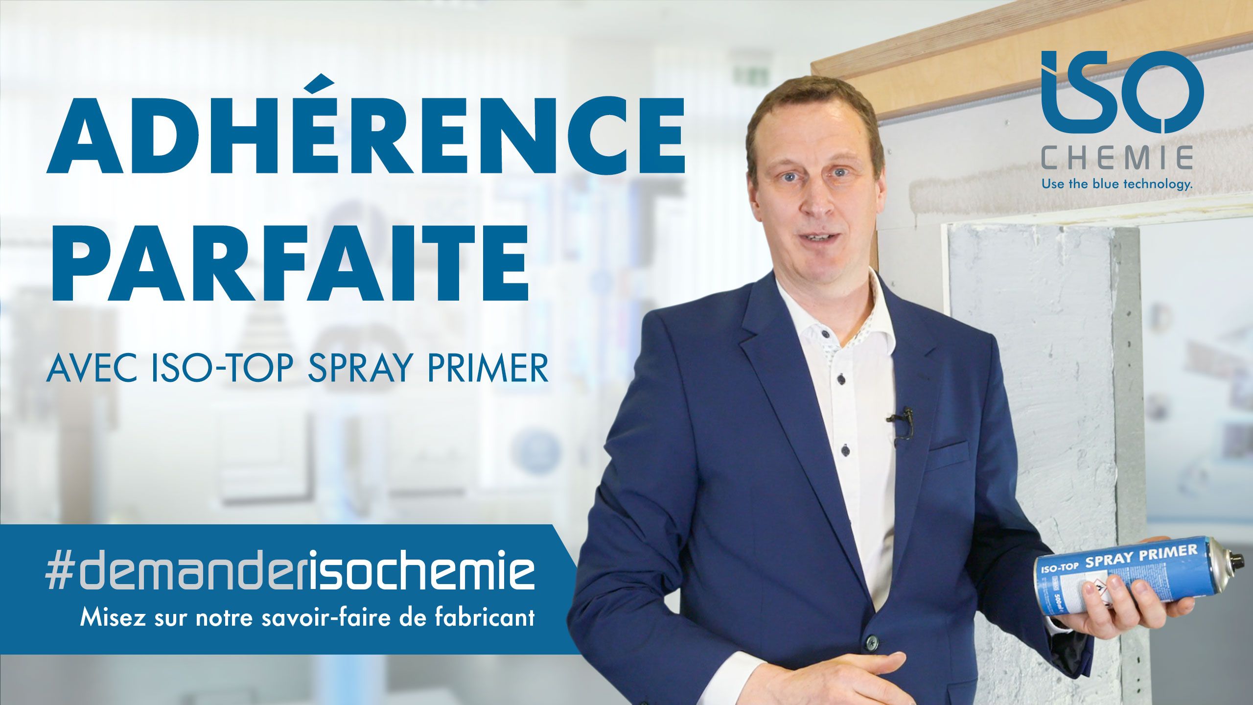 ISO-TOP SPRAY PRIMER, activateur d'adhérence par pulvérisation pour membranes de fenêtres 