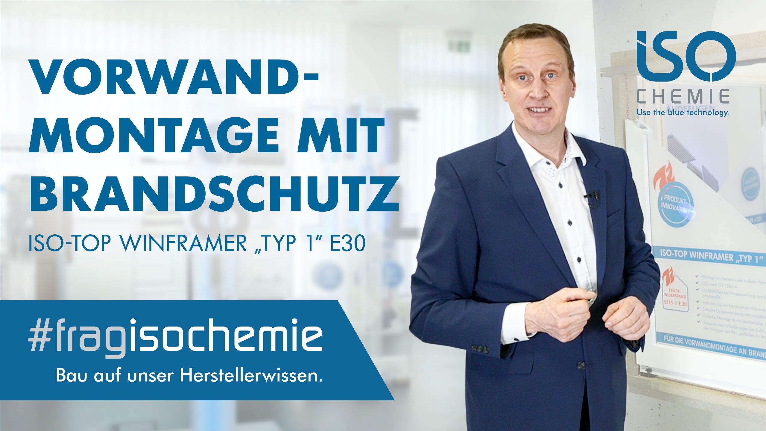 ISO-TOP WINFRAMER „TYP 1“ E30 – Brandschutz in der Vorwandmontage