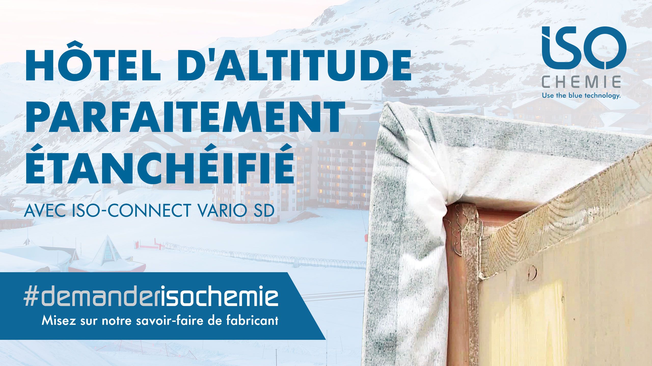 Bande multifonctionnelle ISO-BLOCO ONE – étanchéité des fenêtres pour les conditions extrêmes